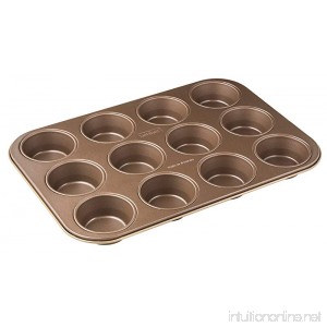 Zenker 7358 Muffin TinMojave Gold For 12 Muffins Gold/Mahagony 15.16 x 10.43 x 1.18 - B016Y115PW